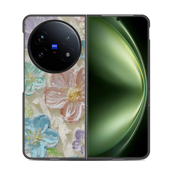 Floral Series Soft Phone Case - Metal Case - Design 14 - Vivo X Fold 5