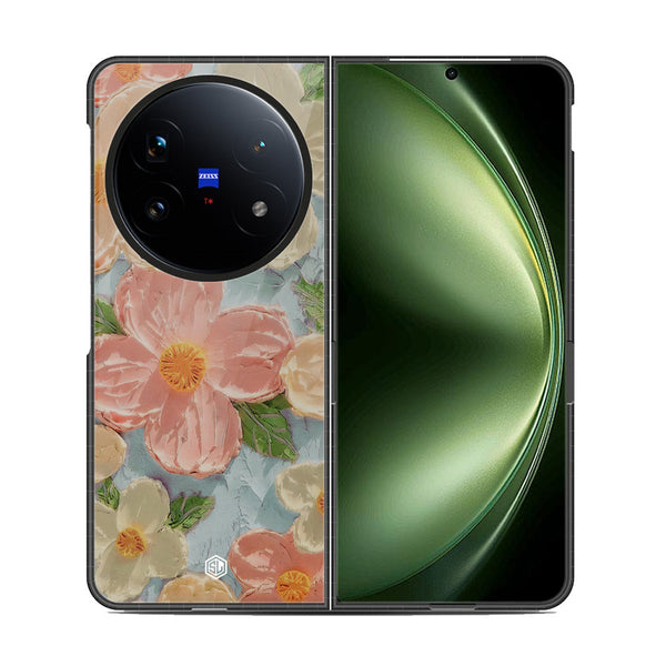 Floral Series Soft Phone Case - Metal Case - Design 16 - Vivo X Fold 5