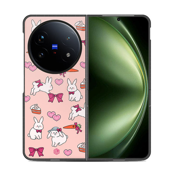 Cute Korean Design Series Soft Phone Case - Metal Case - Design 1 - Vivo X Fold 5