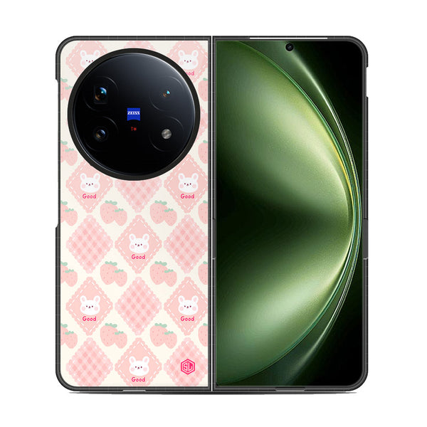 Cute Korean Design Series Soft Phone Case - Metal Case - Design 3 - Vivo X Fold 5