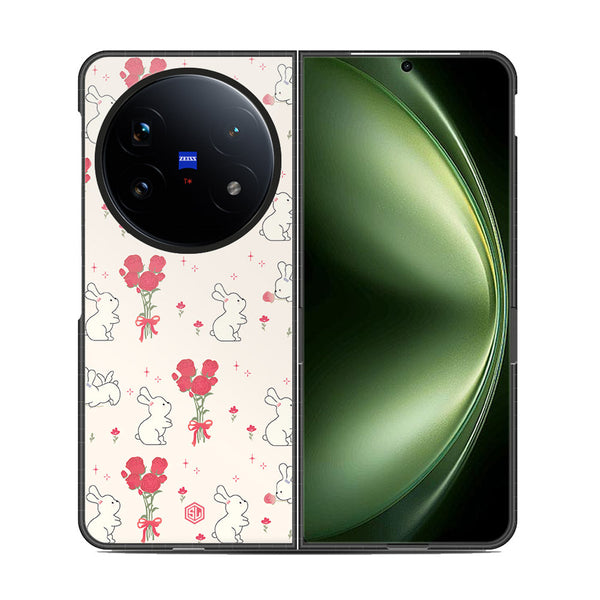 Cute Korean Design Series Soft Phone Case - Metal Case - Design 6 - Vivo X Fold 5