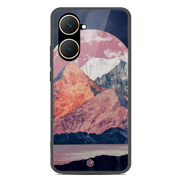 Mountains Wanderlust Series Soft Phone Case - Premium Glass Case - Design 5 - Vivo Y03