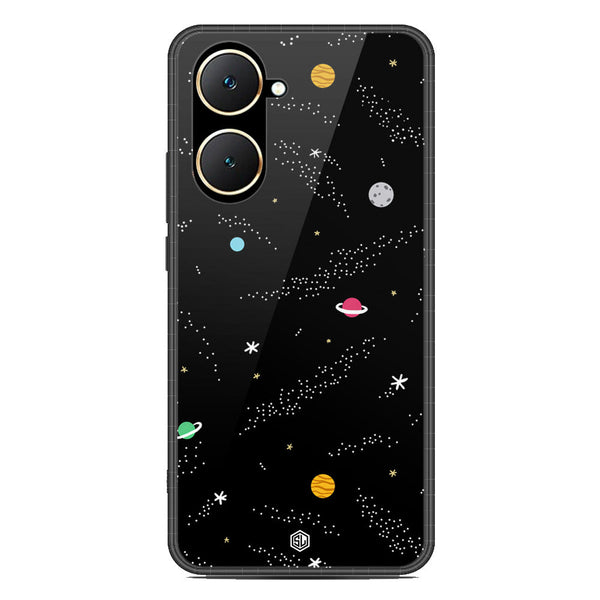 Space Series Soft Phone Case - Premium Glass Case - Design 2 - Vivo Y18