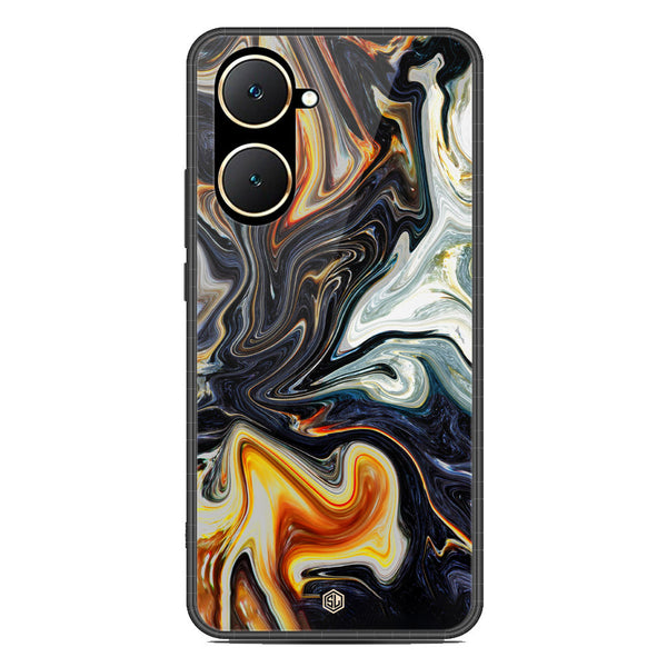 Marble Series Soft Phone Case - Premium Glass Case - Design 1 - Vivo Y03