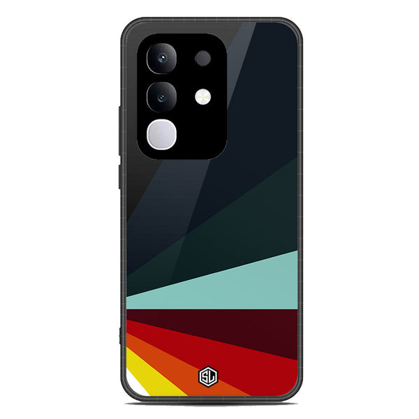 Retro Stripes Series Soft Phone Case - Metal Case - Design 1 - Vivo Y29 4G