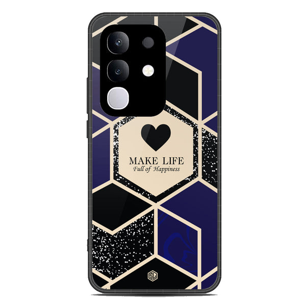 Happiness Series Soft Phone Case - Metal Case - Design 1 - Vivo Y29 4G