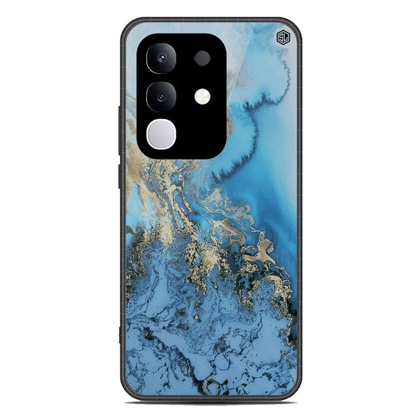 Marble Series Soft Phone Case - Metal Case - Design 2 - Vivo Y29 4G