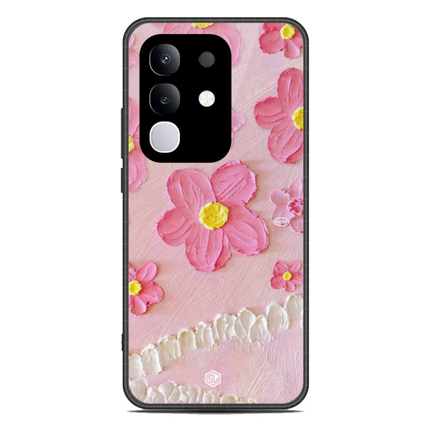 Floral Series Soft Phone Case - Metal Case - Design 2 - Vivo Y29 4G
