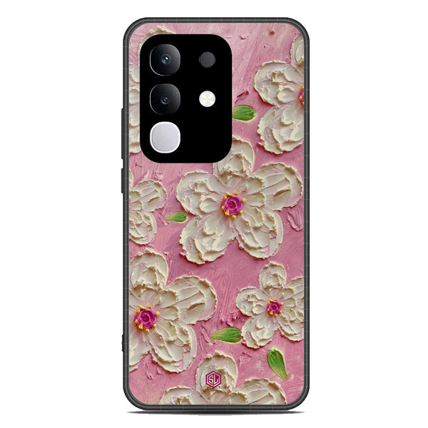 Floral Series Soft Phone Case - Metal Case - Design 5 - Vivo Y29 4G