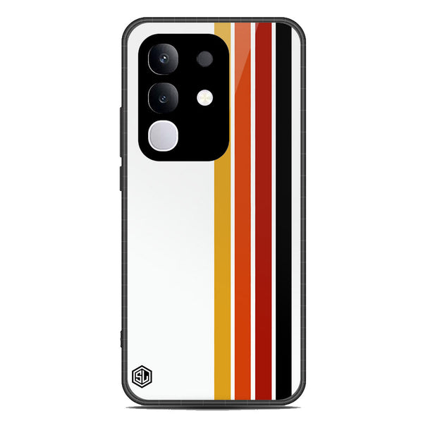 Retro Stripes Series Soft Phone Case - Metal Case - Design 4 - Vivo Y29 4G