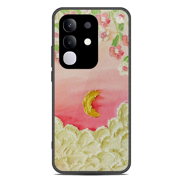 Floral Series Soft Phone Case - Metal Case - Design 7 - Vivo Y29 4G