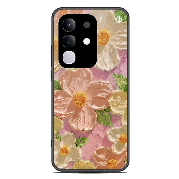 Floral Series Soft Phone Case - Metal Case - Design 11 - Vivo Y29 4G