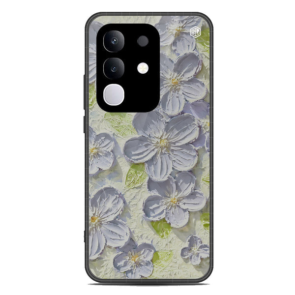 Floral Series Soft Phone Case - Metal Case - Design 12 - Vivo Y29 4G