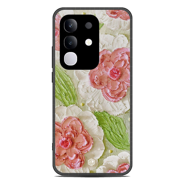 Floral Series Soft Phone Case - Metal Case - Design 13 - Vivo Y29 4G