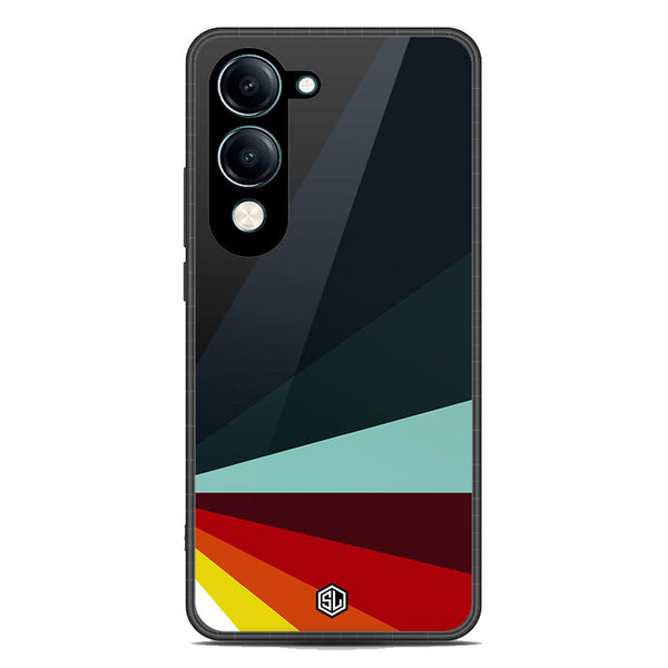 Retro Stripes Series Soft Phone Case - Metal Case - Design 1 -Vivo Y04