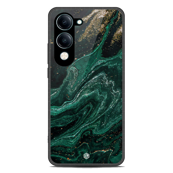 Marble Series Soft Phone Case - Metal Case - Design 3 -Vivo Y04