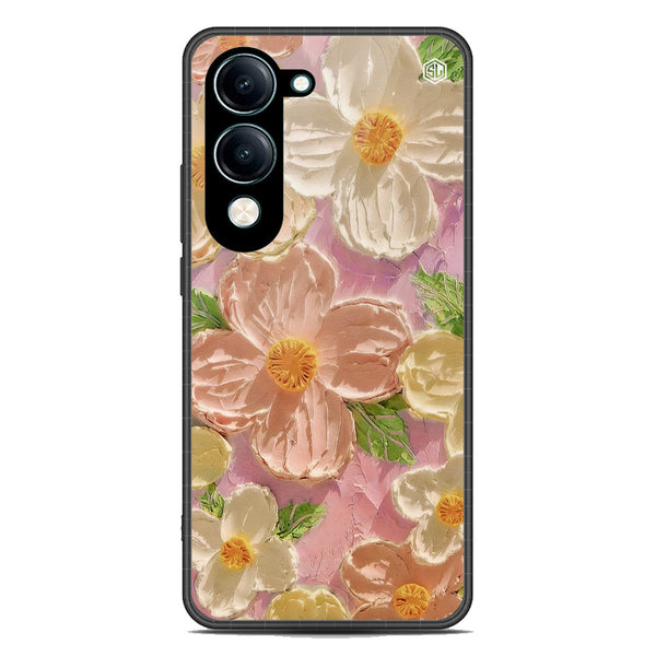 Floral Series Soft Phone Case - Metal Case - Design 11 -Vivo Y04