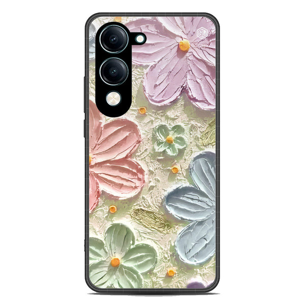 Floral Series Soft Phone Case - Metal Case - Design 15 -Vivo Y04