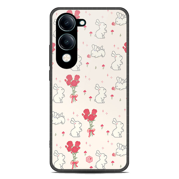 Cute Korean Design Series Soft Phone Case - Metal Case - Design 6 -Vivo Y04