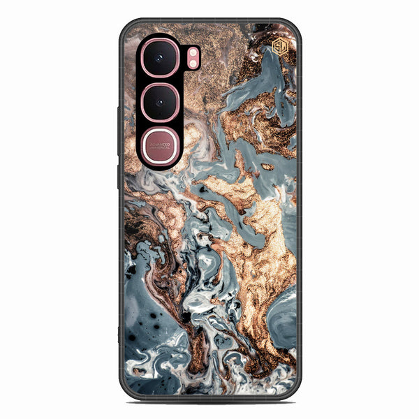 Marble Series Soft Phone Case - Glass Case - Design 5 - Vivo Y31 5G