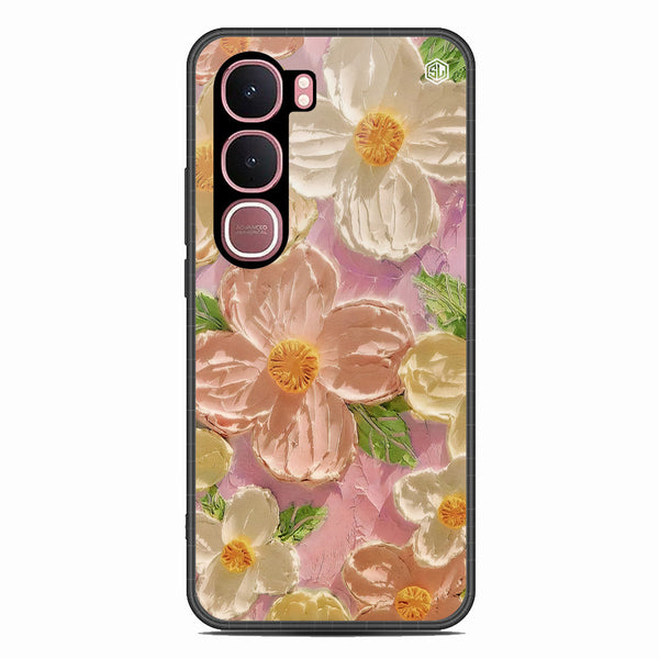 Floral Series Soft Phone Case - Glass Case - Design 11 - Vivo Y31 5G