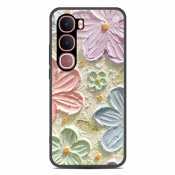 Floral Series Soft Phone Case - Glass Case - Design 15 - Vivo Y31 5G
