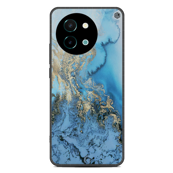 Marble Series Soft Phone Case - Metal Case - Design 2 - Vivo Y38