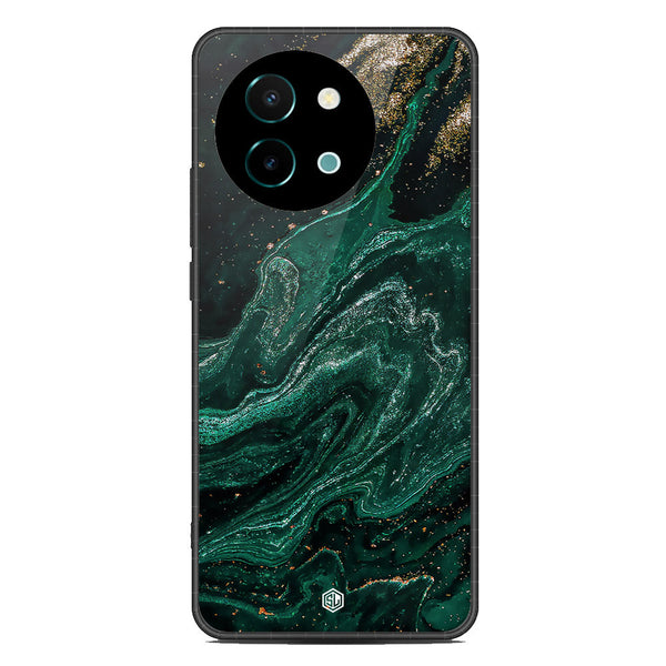 Marble Series Soft Phone Case - Metal Case - Design 3 - Vivo Y38