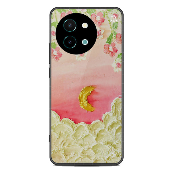 Floral Series Soft Phone Case - Metal Case - Design 7 - Vivo Y38