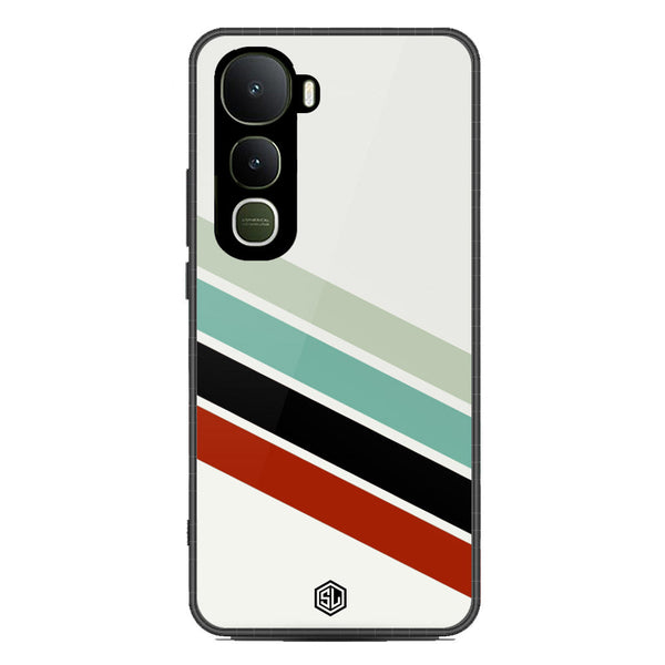 Retro Stripes Series Soft Phone Case - Metal Case - Design 2 - Vivo Y400
