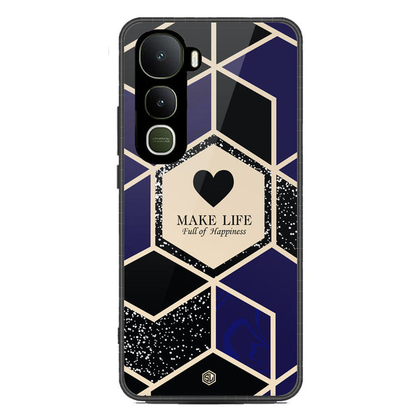 Happiness Series Soft Phone Case - Metal Case - Design 1 - Vivo Y400