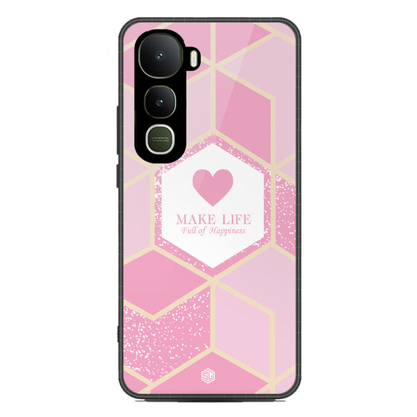 Happiness Series Soft Phone Case - Metal Case - Design 3 - Vivo Y400 4G