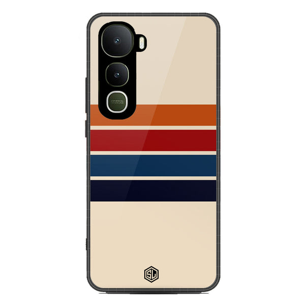 Retro Stripes Series Soft Phone Case - Metal Case - Design 3 - Vivo Y400
