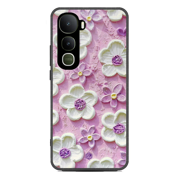 Floral Series Soft Phone Case - Metal Case - Design 4 - Vivo Y400 4G