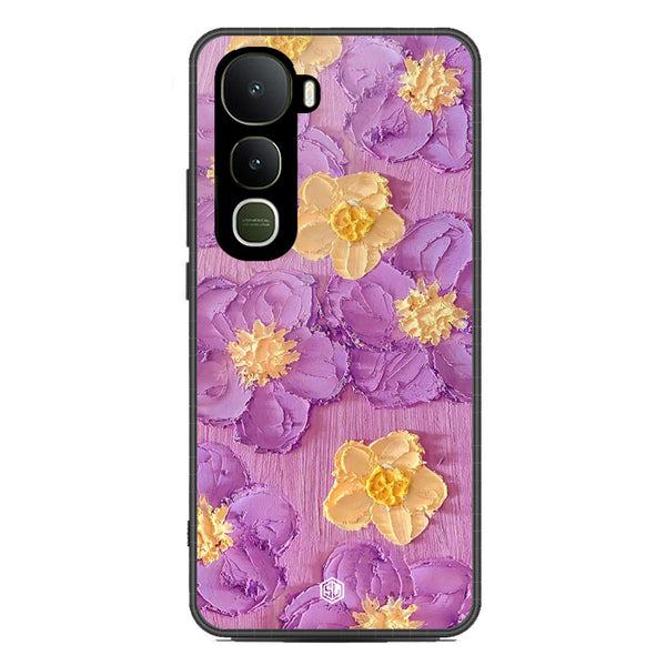 Floral Series Soft Phone Case - Metal Case - Design 8 - Vivo Y400 4G