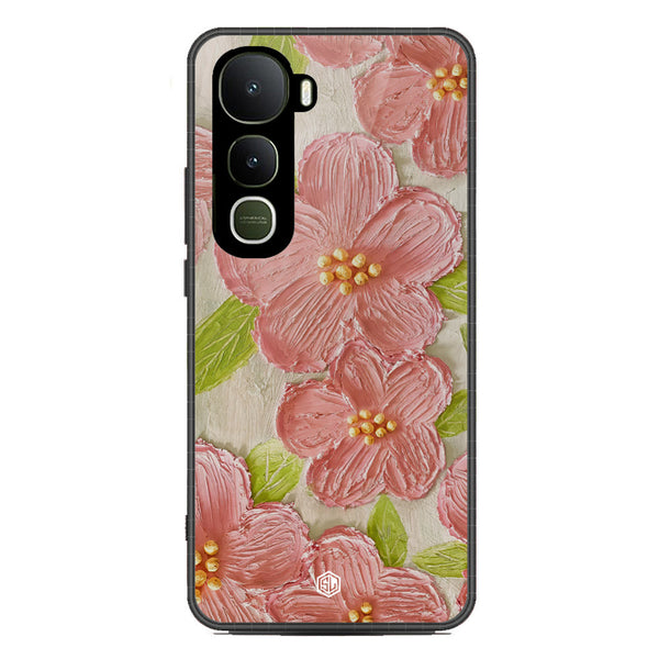 Floral Series Soft Phone Case - Metal Case - Design 9 - Vivo Y400 4G