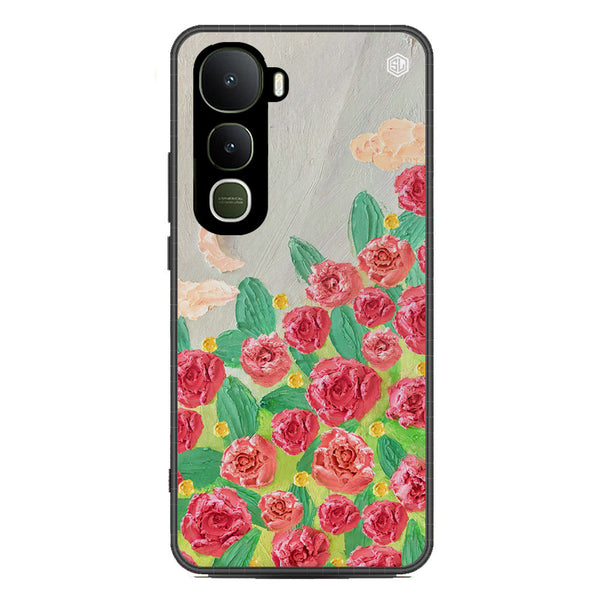 Floral Series Soft Phone Case - Metal Case - Design 10 - Vivo Y400