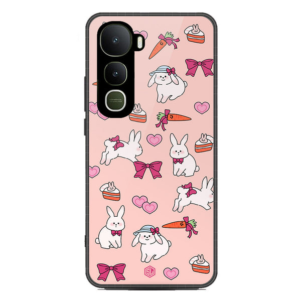 Cute Korean Design Series Soft Phone Case - Metal Case - Design 1 - Vivo Y400 4G