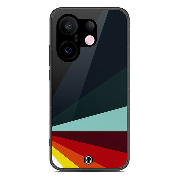 Retro Stripes Series Soft Phone Case - Metal Case - Design 1 - Vivo S30 Pro Mini