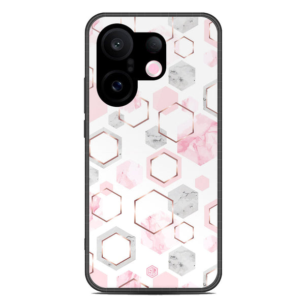 Stylish Marble Series Soft Phone Case - Metal Case - Design 4 - Vivo S30 Pro Mini