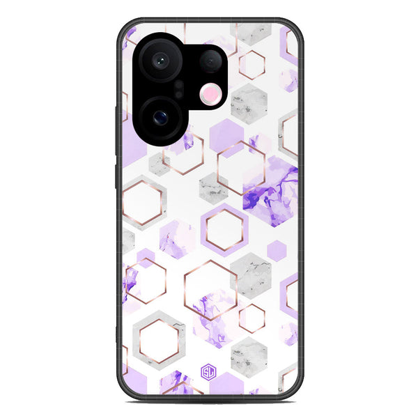 Stylish Marble Series Soft Phone Case - Metal Case - Design 5 - Vivo S30 Pro Mini