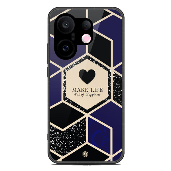 Happiness Series Soft Phone Case - Metal Case - Design 1 - Vivo S30 Pro Mini