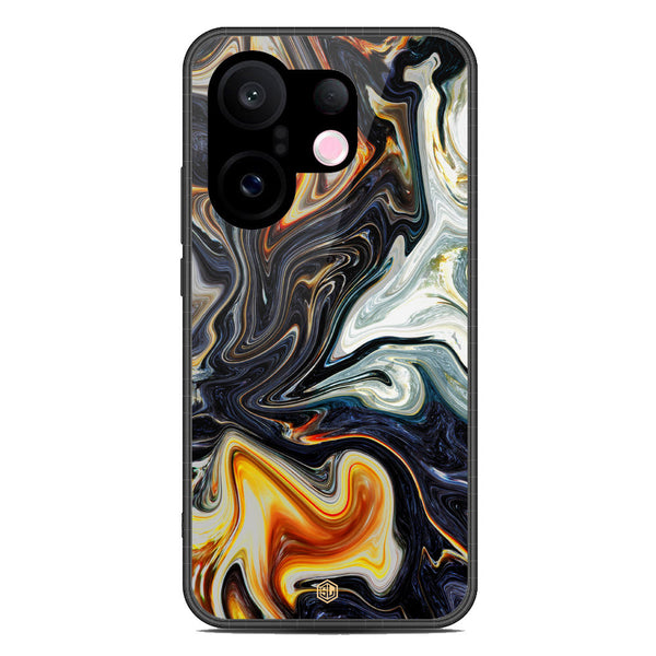 Marble Series Soft Phone Case - Metal Case - Design 1 - Vivo S30 Pro Mini