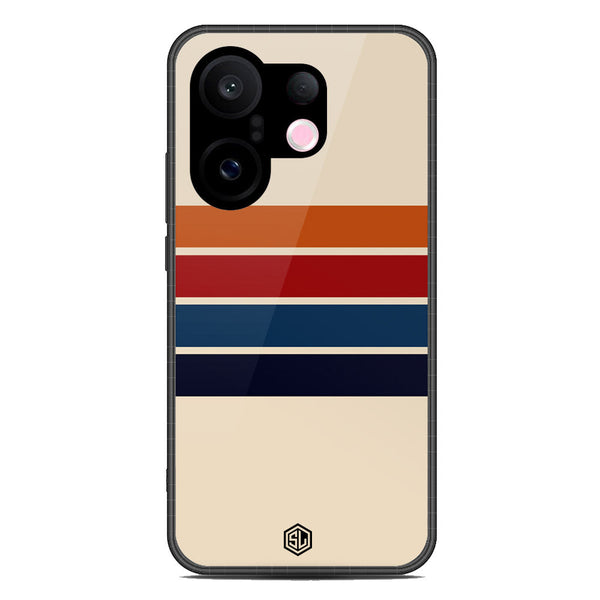 Retro Stripes Series Soft Phone Case - Metal Case - Design 3 - Vivo S30 Pro Mini