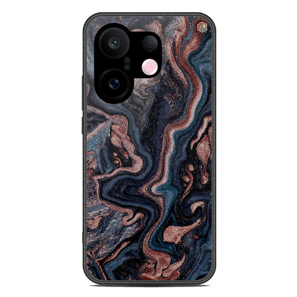 Marble Series Soft Phone Case - Metal Case - Design 4 - Vivo S30 Pro Mini