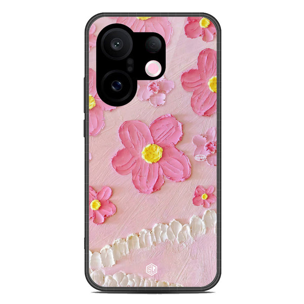 Floral Series Soft Phone Case - Metal Case - Design 2 - Vivo S30 Pro Mini