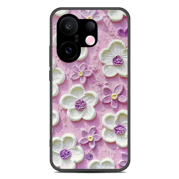Floral Series Soft Phone Case - Metal Case - Design 4 - Vivo S30 Pro Mini