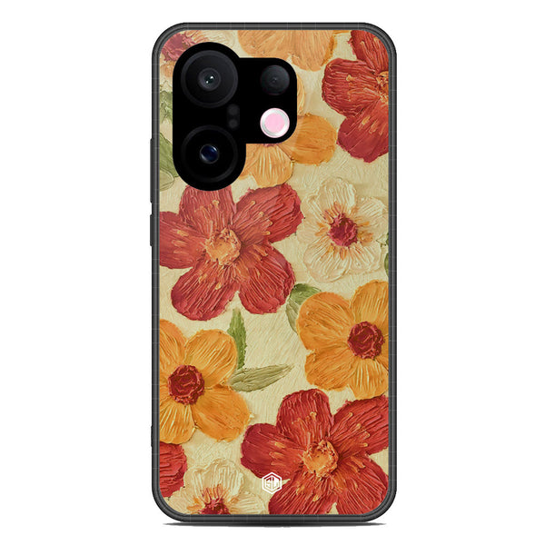 Floral Series Soft Phone Case - Metal Case - Design 6 - Vivo S30 Pro Mini