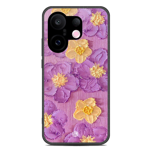 Floral Series Soft Phone Case - Metal Case - Design 8 - Vivo X200 FE