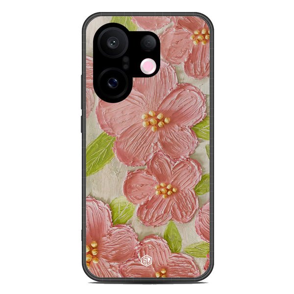 Floral Series Soft Phone Case - Metal Case - Design 9 - Vivo X200 FE